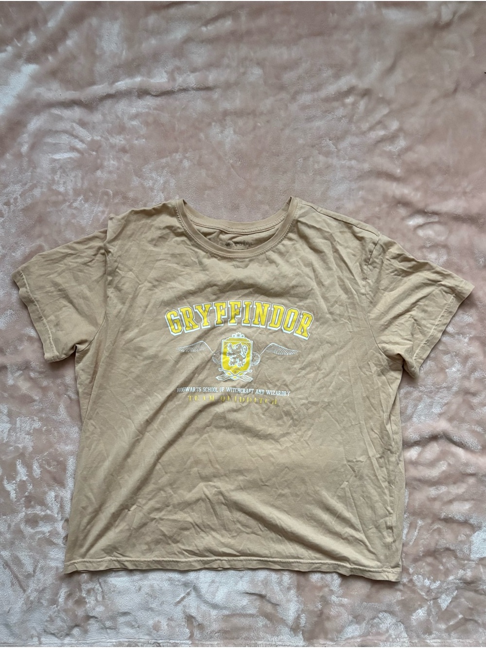 Gryffindor Harry Potter T-Shirt Beige Relaxed Fit
